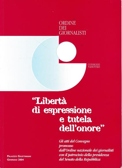Libertà di espressione e tutela dell'onore - copertina