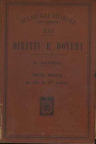 Diritti e doveri - Dalmazio Maffioli - copertina