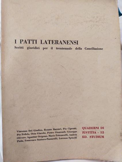 I patti paternesi - copertina