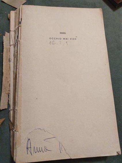 Occhio mai vide - copertina