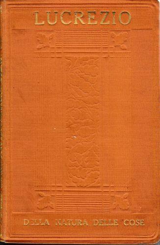 Della natura delle cose - Tito Lucrezio Caro - copertina