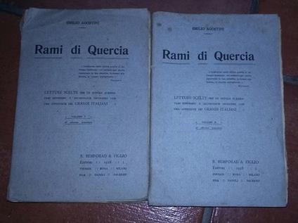 Rami di Quercia.Volume I II - Emilio Agostini - copertina