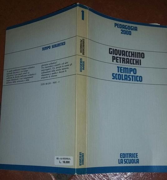 Tempo scolastico - Giovacchino Petracchi - copertina