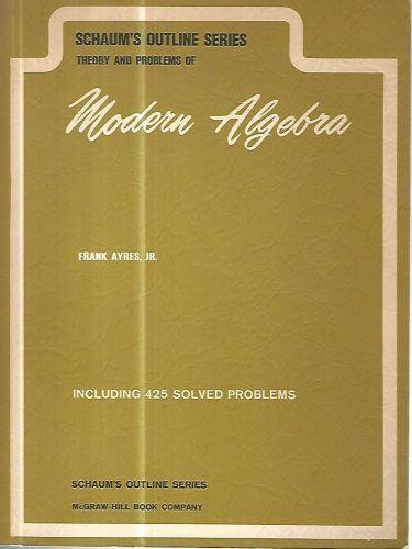 Modern algebra - Frank Ayres - copertina