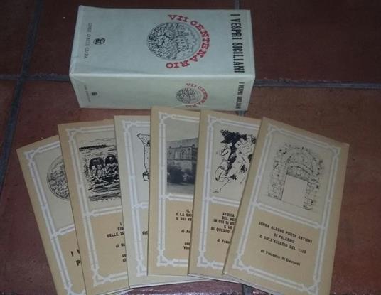 I Vespri Siciliani VII Centenario 6 volumi - copertina