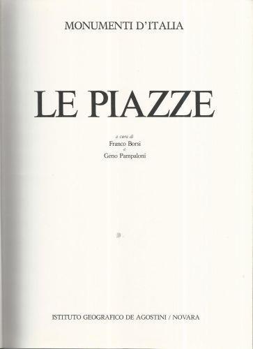 Le piazze - Franco Borsi - copertina