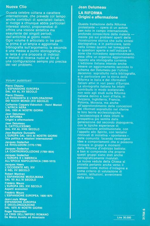 La riforma. Origini e affermazione - Jean Delumeau - 2