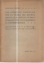 Dal comitato nazionale per la storia del Risorgimento al R. Istituto Storico Italiano per l'età moderna e contemporanea