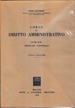 Corso di diritto amministrativo, primo volume - principi generali
