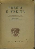 Poesia e verità. Rivista di cultura. Vol I,n. 1. 15 aprile 1945