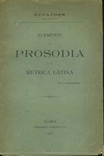 Elementi di prosodia e di metrica latina