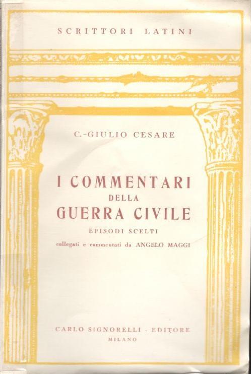 I commentari della guerra civile - Giulio Cesare - copertina