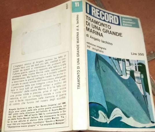 Tramonto di una grande marina - Angelo Iachino - copertina