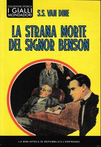 La strana morte del Signor Benson - S. S. Van Dine - copertina