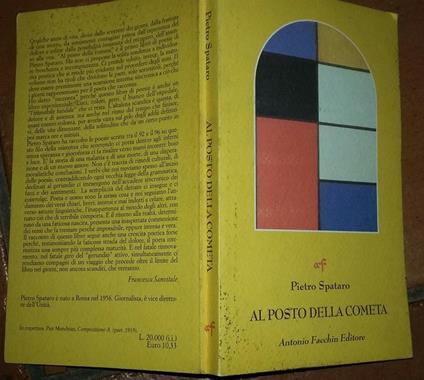 Al posto della cometa - Pietro Spataro - copertina