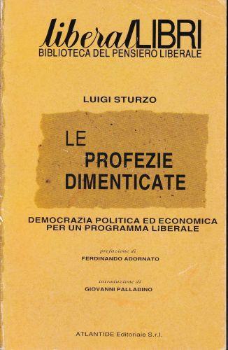 Le profezie dimenticate - Luigi Sturzo - copertina