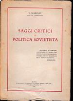 Saggi critici di politica sovietista