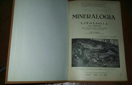 Mineralogia e litologia - Francesco Nicolosi Roncati - copertina