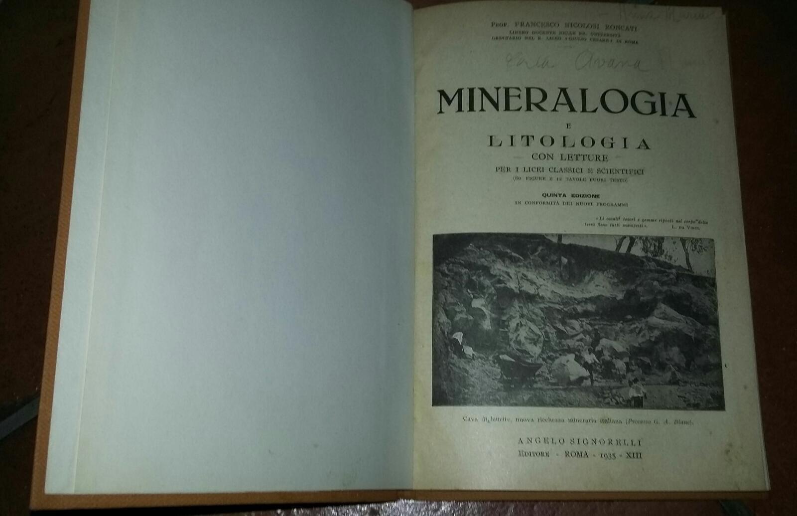 Mineralogia e litologia