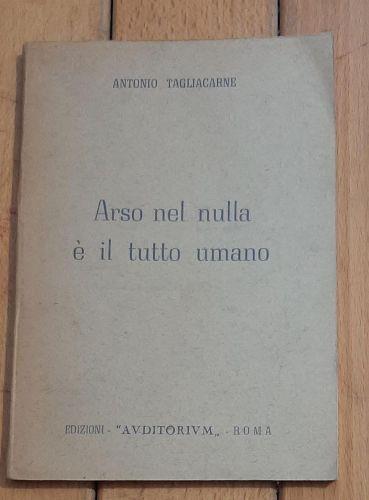 Arso Nel Nulla E' Il Tuo Umano - copertina