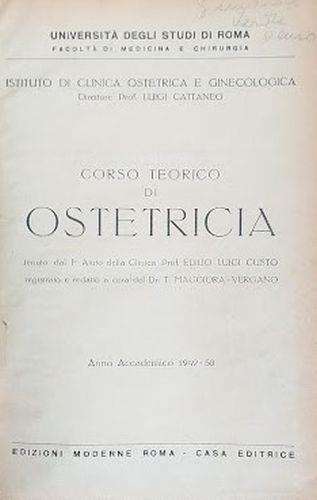 Corso teorico di Ostetricia - copertina