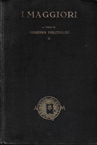 I maggiori autori della letteratura italiana, volume II° - Giuseppe Prezzolini - copertina