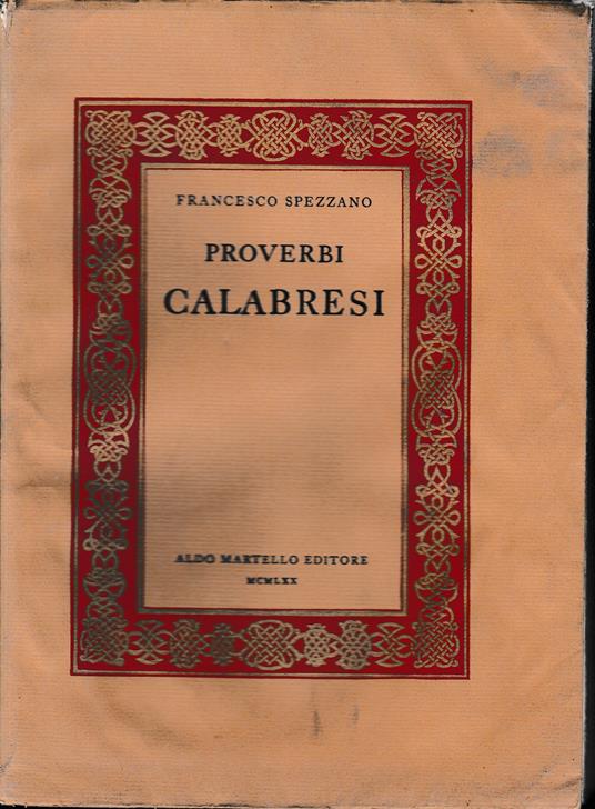 Proverbi Calabresi - copertina