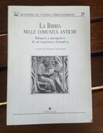 La Bibbia nelle comunita' antiche