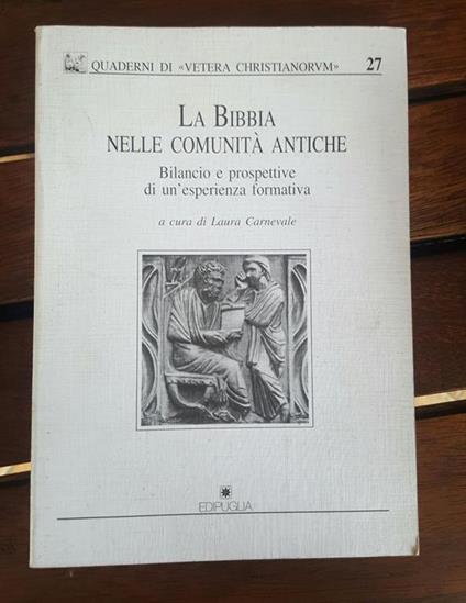La Bibbia nelle comunita' antiche - copertina