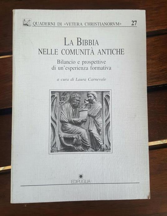 La Bibbia nelle comunita' antiche - copertina