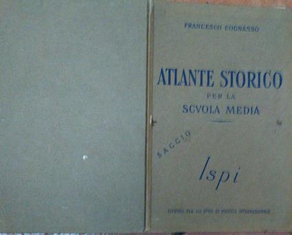 Atlante storico per la scuola media - Francesco Cognasso - copertina