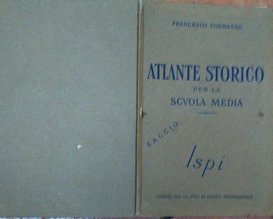 Atlante storico per la scuola media - Francesco Cognasso - copertina