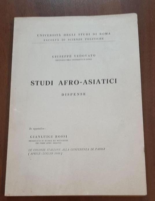 Studi Afro-Asiatici - Giuseppe Vedovato - copertina