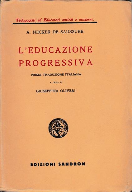 L' educazione progressiva - copertina
