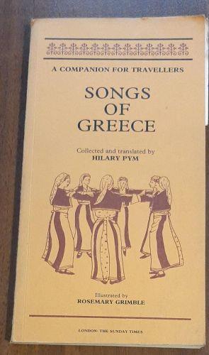 A Companion For Travellers Songs Of Greece - copertina