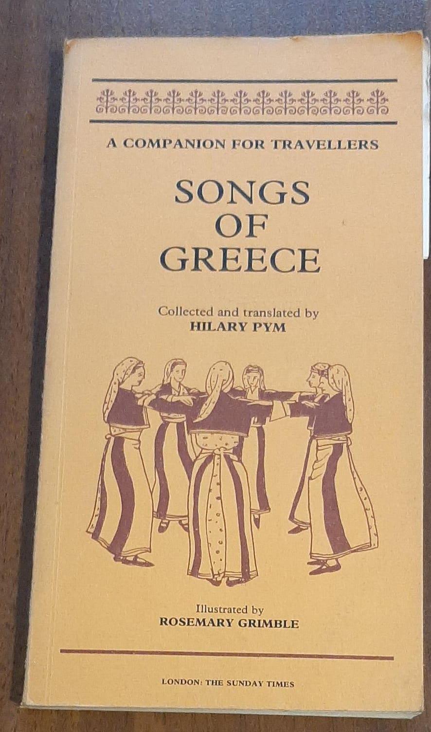 A Companion For Travellers Songs Of Greece