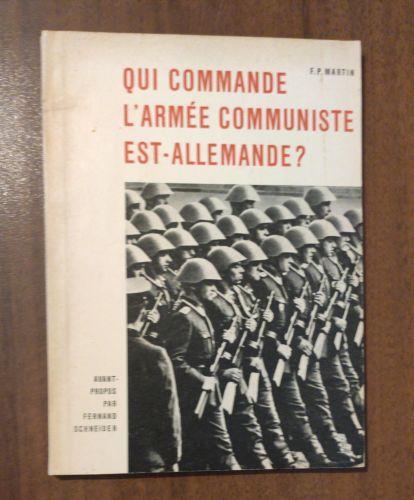 Qui commande l'armee communiste est allemande ? - Frank Martin - copertina