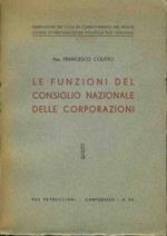 Le funzioni del consiglio nazionale delle corporazioni