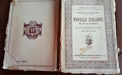 Novelle italiane dal XIII al XX secolo - Francesco Landogna - copertina