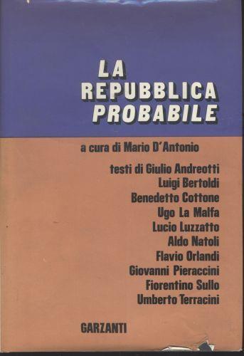 La repubblica probabile - Mario D'Antonio - copertina