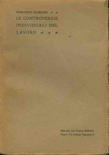 Le controversie individuali del lavoro - copertina