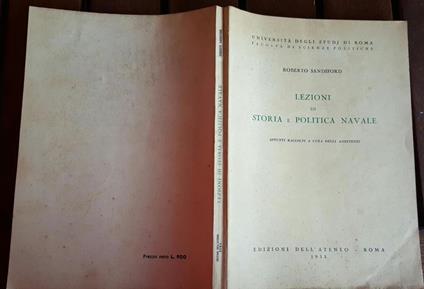 Lezioni di storia e politica navale - Roberto Sandiford - copertina