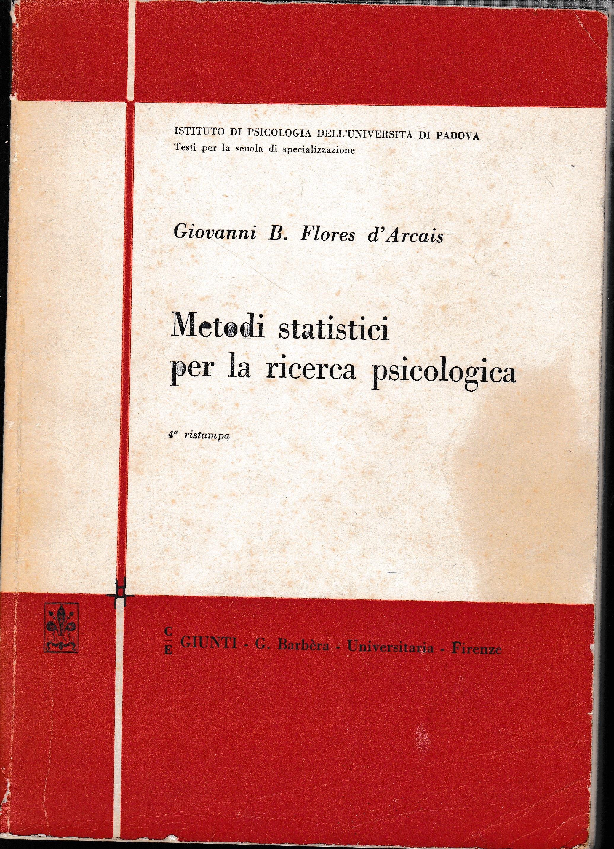 Metodi statistici per la ricerca psicologica