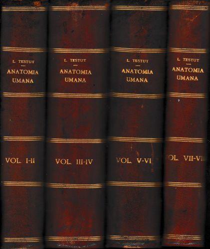 Anatomia Umana, dodici volumi - Léon Testut - copertina
