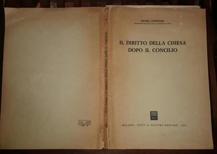 Il diritto della chiesa dopo il concilio - Pietro Gismondi - copertina
