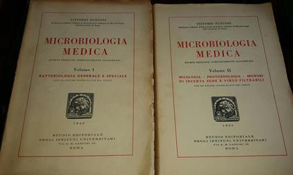 Microbiologia medica Volume I e II - Vittorio Puntoni - copertina