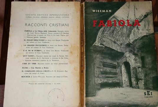 Fabiola o la Chiesa delle Catacombe - Nicholas P. Wiseman - copertina