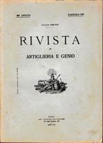 Rivista di Artiglieria e Genio. 68^ annata, fascicolo VII°, Luglio 1929