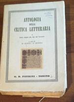 Antologia della critica letteraria. Vol. I