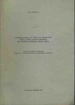 Considerazioni in tema di sindacato della corte costituzionale sul profilo formale delle leggi. Estratto